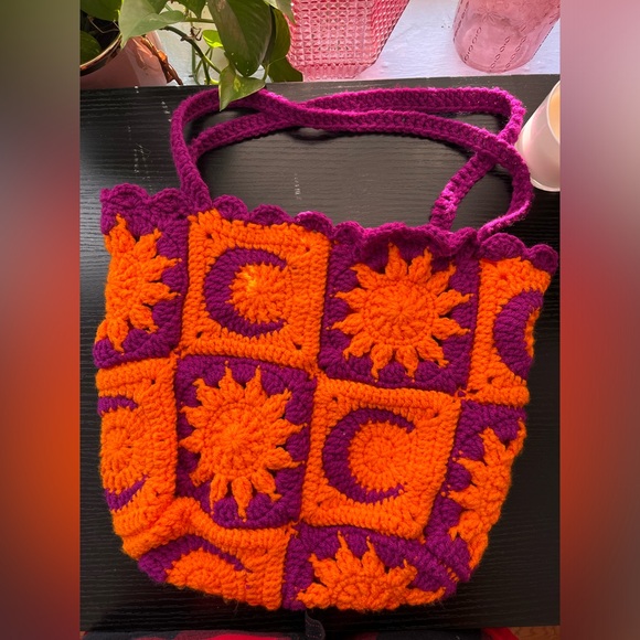 Sun and Moon Crochet Tote Bag - Picture 3 of 3